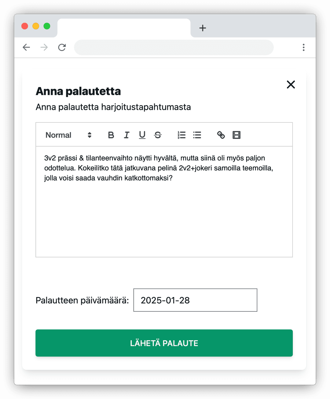 Palaute ja kehittäminen